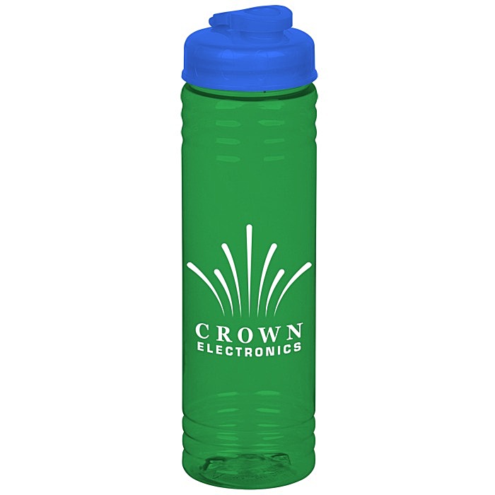 Custom Halcyon Water Bottle with Flip Drink Lid - 24 oz