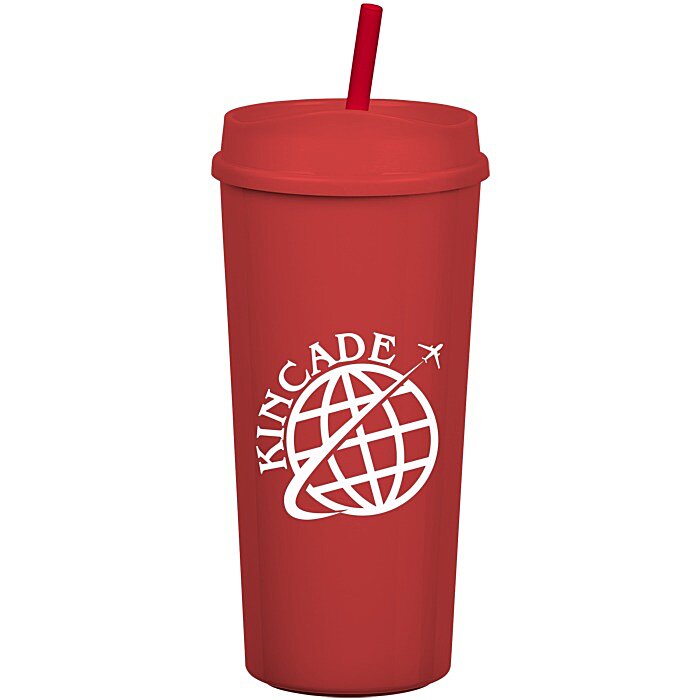 Custom Roadmaster Tumbler with Straw - 18 oz - Black Interior