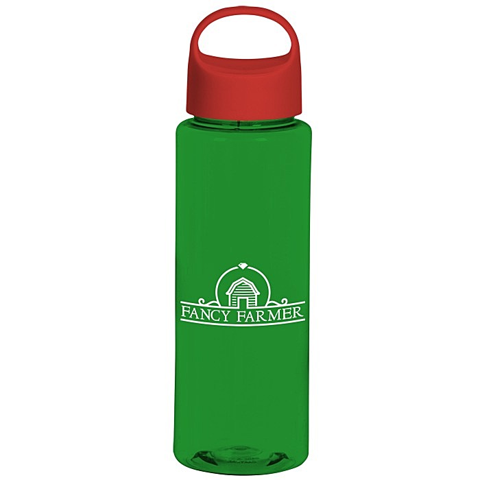 Custom Guzzler Sport Bottle with Oval Crest Lid - 32 oz