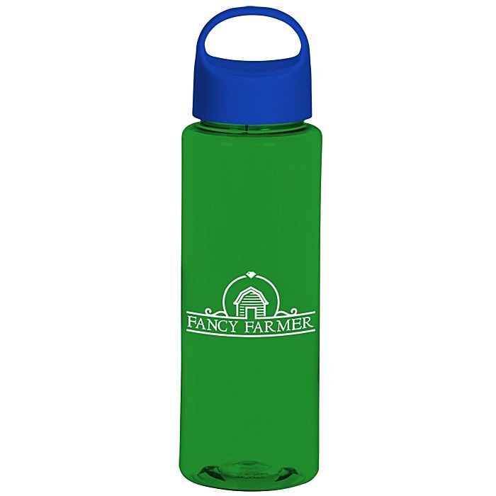 Custom Guzzler Sport Bottle with Oval Crest Lid - 32 oz