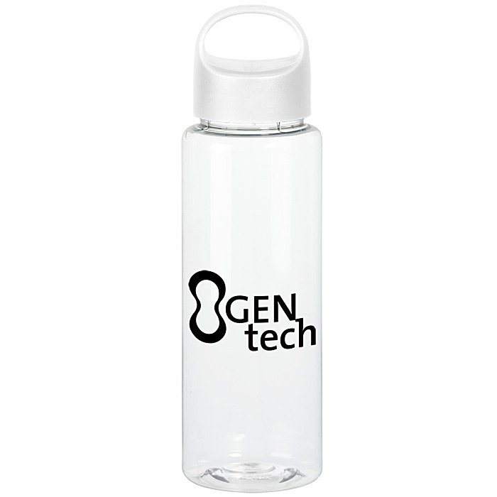Custom Clear Impact Guzzler Sport Bottle with Oval Crest Lid - 32 oz