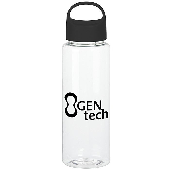 Custom Clear Impact Guzzler Sport Bottle with Oval Crest Lid - 32 oz