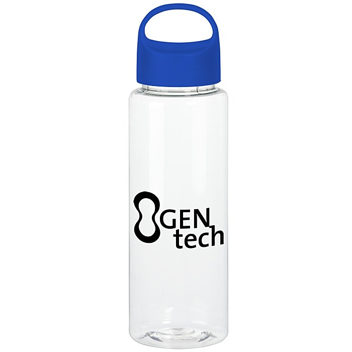 Custom Clear Impact Guzzler Sport Bottle with Oval Crest Lid - 32 oz