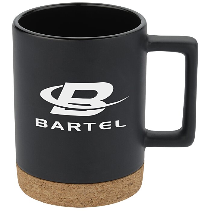 Custom Bates Coffee Mug with Cork Base - 14 oz