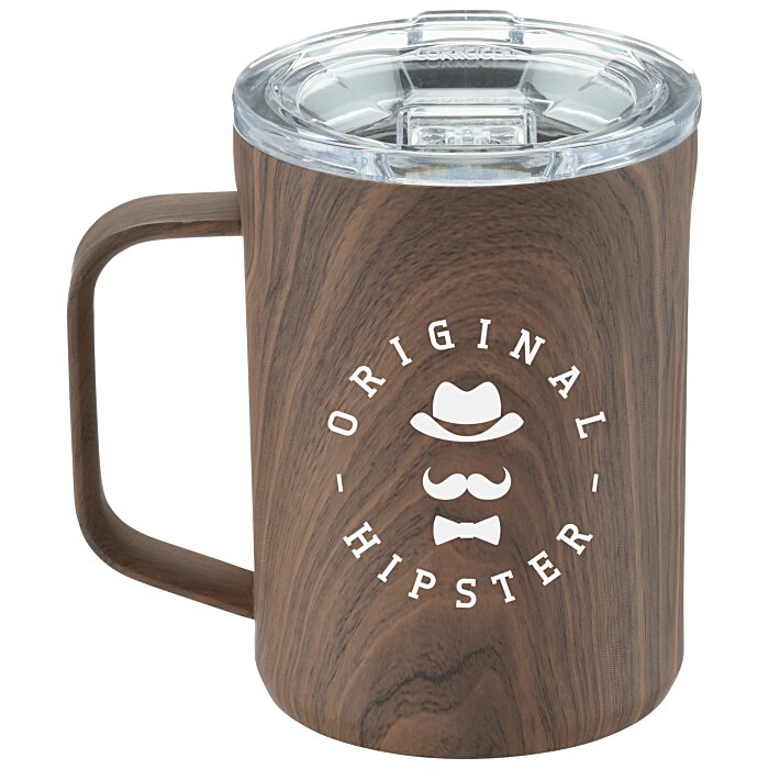 Custom Corkcicle Coffee Mug - 16 oz - Wood