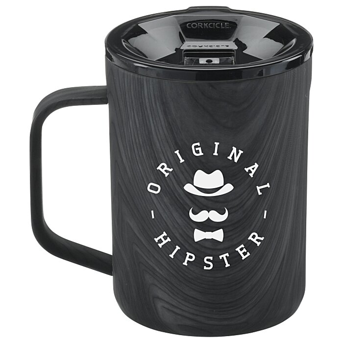 Custom Corkcicle Coffee Mug - 16 oz - Wood