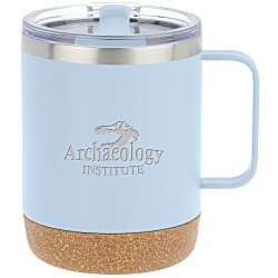 Custom Explorer Vacuum Camp Mug with Cork Bottom - 12 oz - Laser Engraved