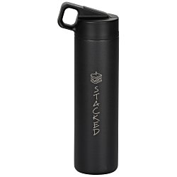 Custom MiiR Wide Mouth Vacuum Bottle with Straw Lid - 20 oz - Laser Engraved