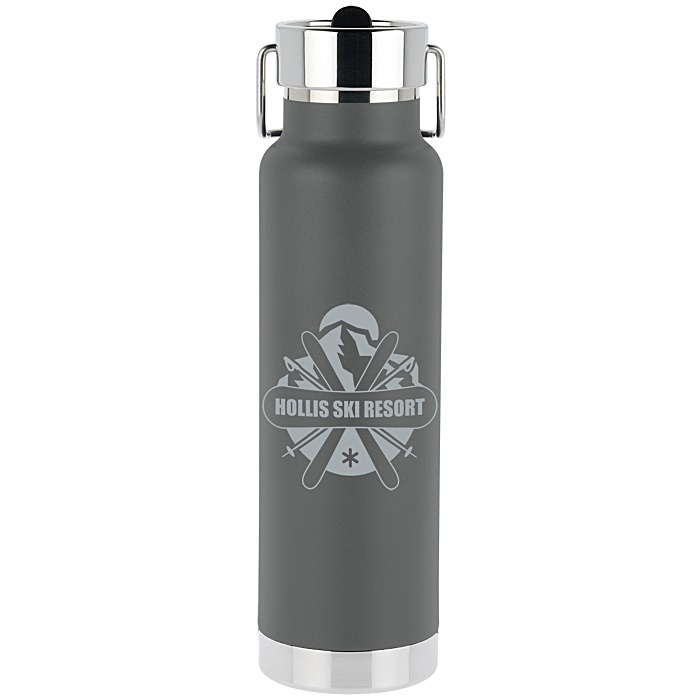 Custom Thor Vacuum Bottle with Straw Lid - 24 oz