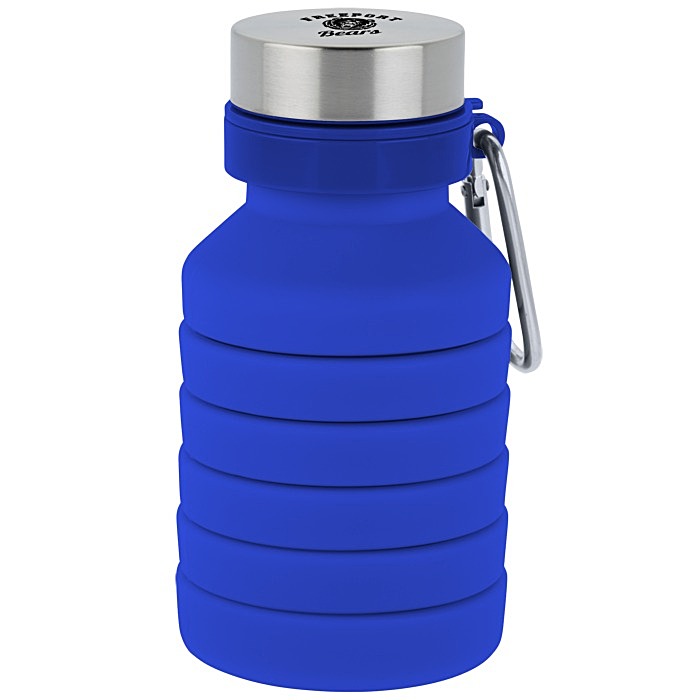 Custom Zigoo Silicone Collapsible Bottle - 18 oz