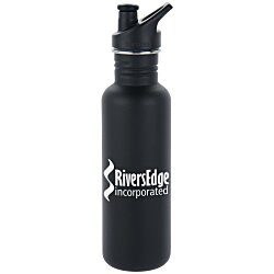 Custom Klean Kanteen Classic Stainless Bottle with Sport Cap - 27 oz