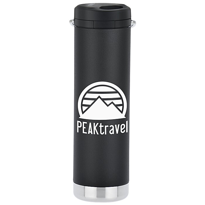 Custom Klean Kanteen TKWide Vacuum Bottle with Straw Lid - 20 oz