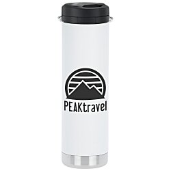 Custom Klean Kanteen TKWide Vacuum Bottle with Straw Lid - 20 oz