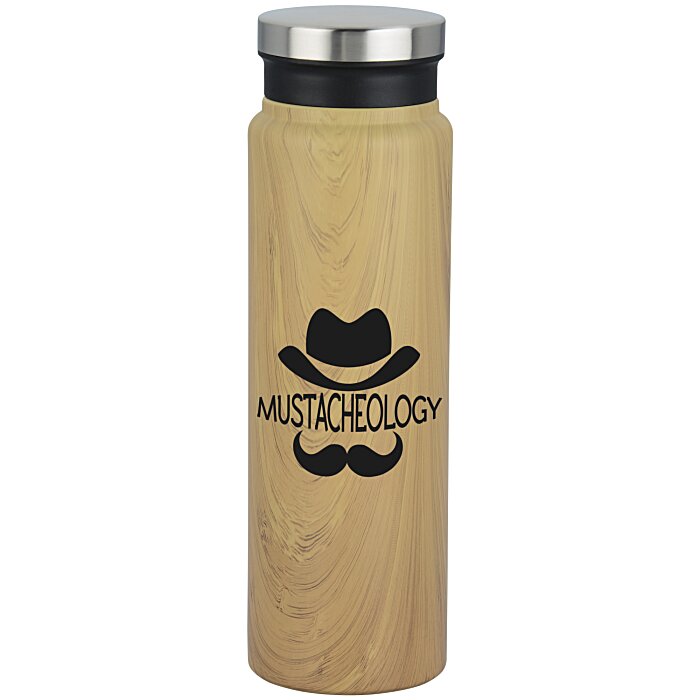 Custom Trend Setter Vacuum Bottle - 20 oz - Wood