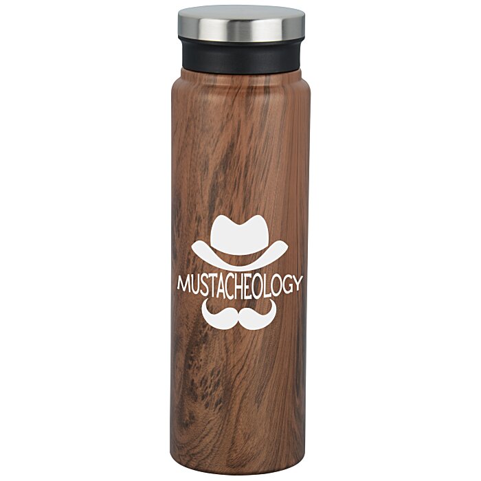 Custom Trend Setter Vacuum Bottle - 20 oz - Wood