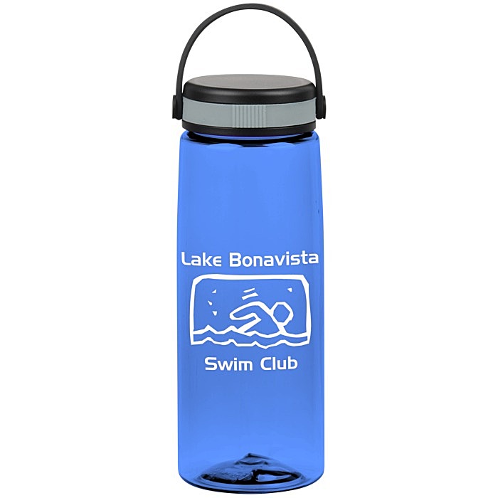 Custom Flair Bottle with Loop Carry Lid - 26 oz