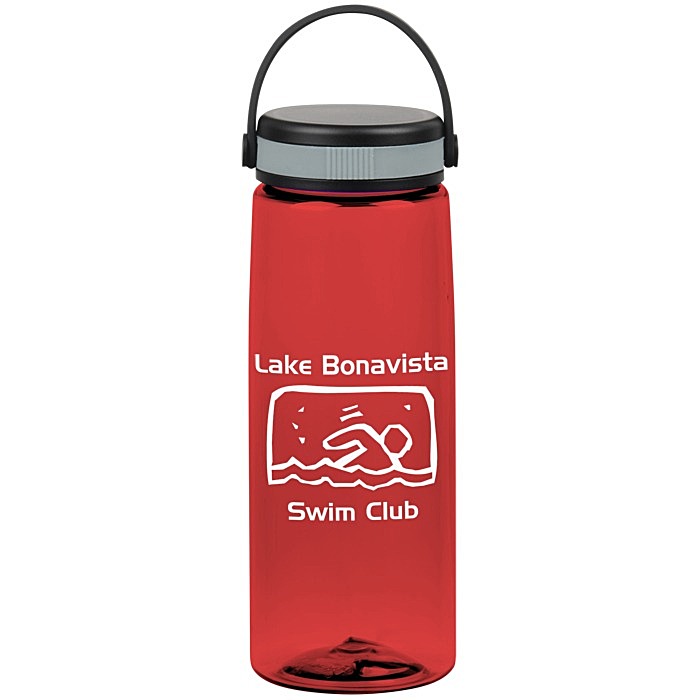 Custom Flair Bottle with Loop Carry Lid - 26 oz