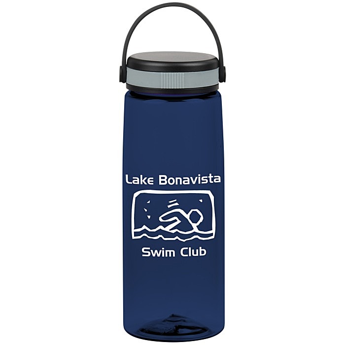 Custom Flair Bottle with Loop Carry Lid - 26 oz