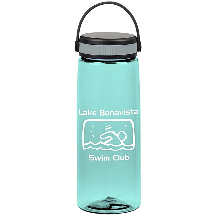 Custom Flair Bottle with Loop Carry Lid - 26 oz