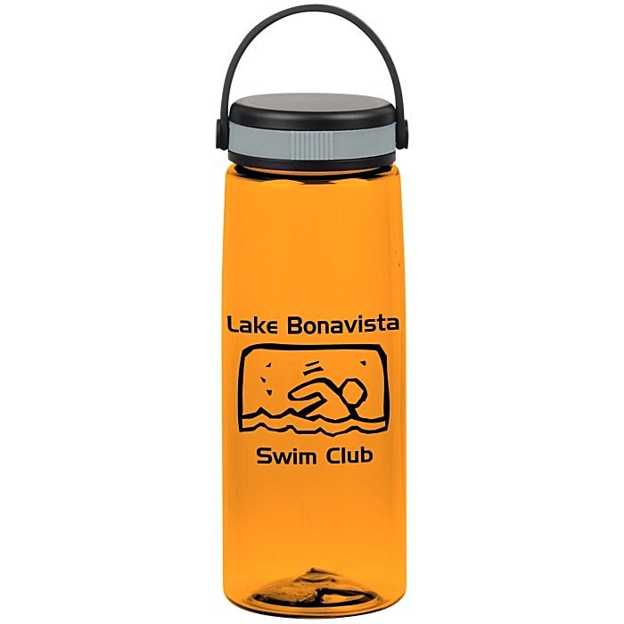 Custom Flair Bottle with Loop Carry Lid - 26 oz