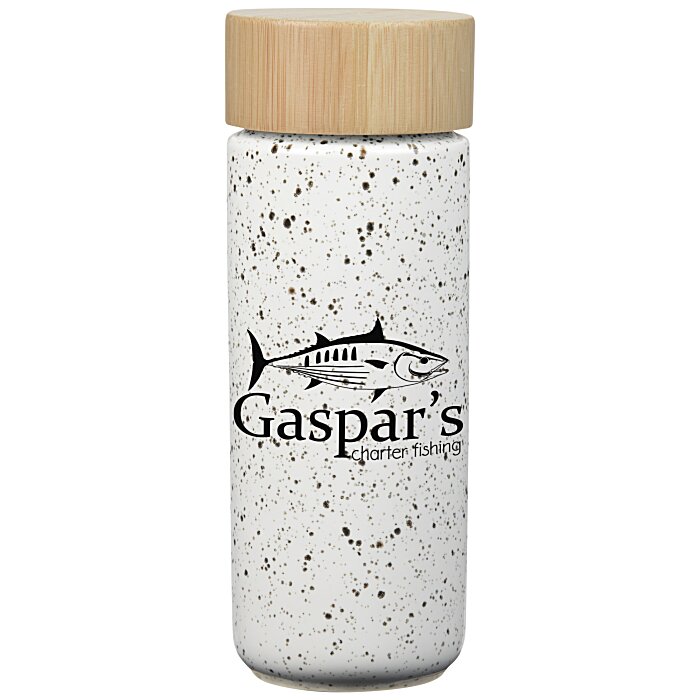 Custom Speckled Ceramic Bottle - 10 oz - Closeout
