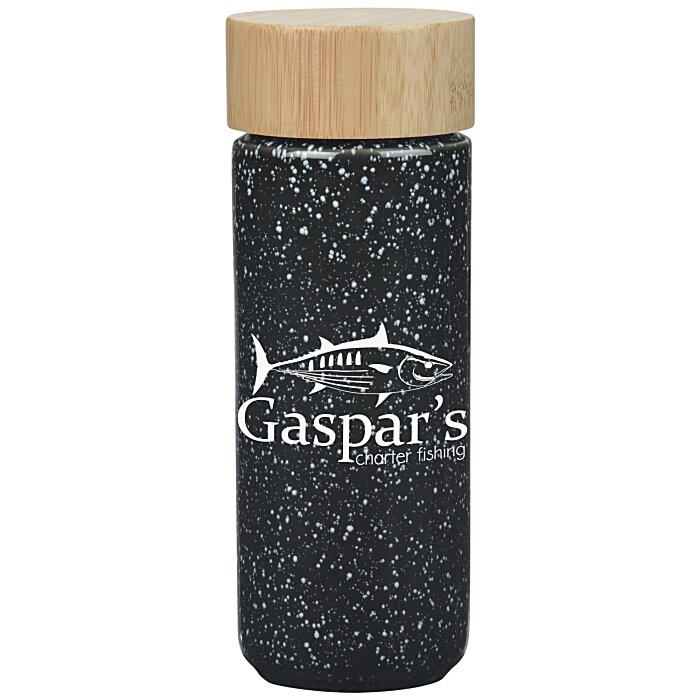 Custom Speckled Ceramic Bottle - 10 oz - Closeout