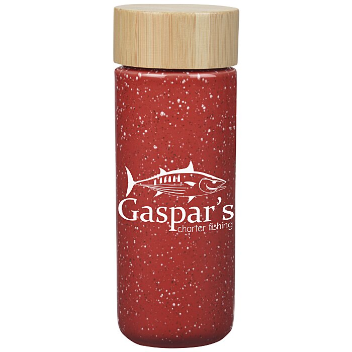 Custom Speckled Ceramic Bottle - 10 oz - Closeout