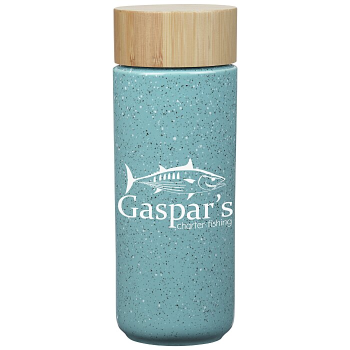Custom Speckled Ceramic Bottle - 10 oz - Closeout