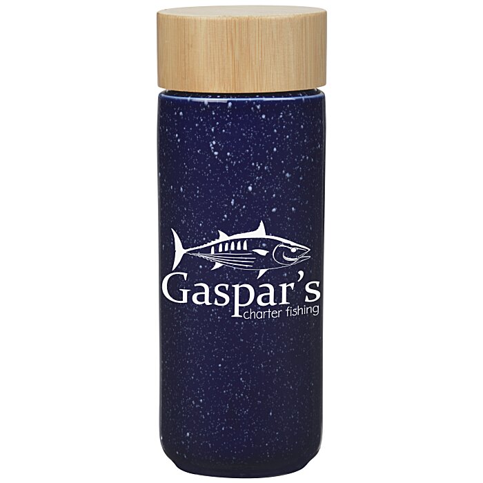 Custom Speckled Ceramic Bottle - 10 oz - Closeout