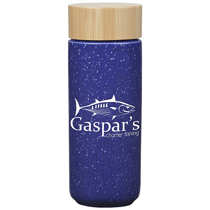 Custom Speckled Ceramic Bottle - 10 oz - Closeout