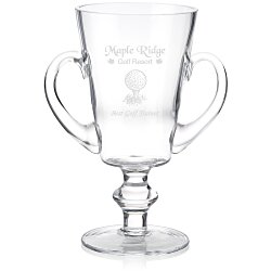 Custom Trophy Cup Glass Award - 12 inches