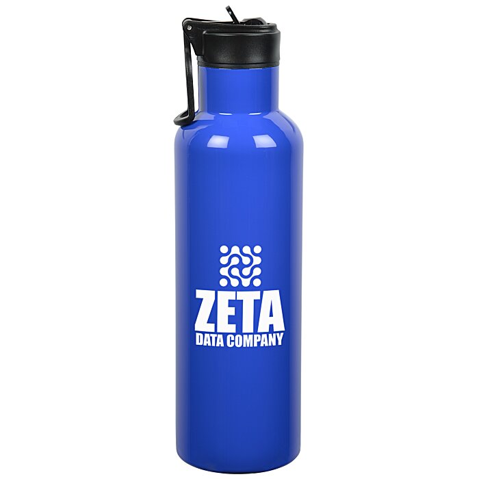 Custom Balsam Vacuum Bottle with Flip Straw Lid - 25 oz