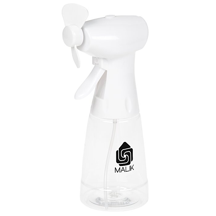 Custom Stay Cool Spray Bottle & Fan