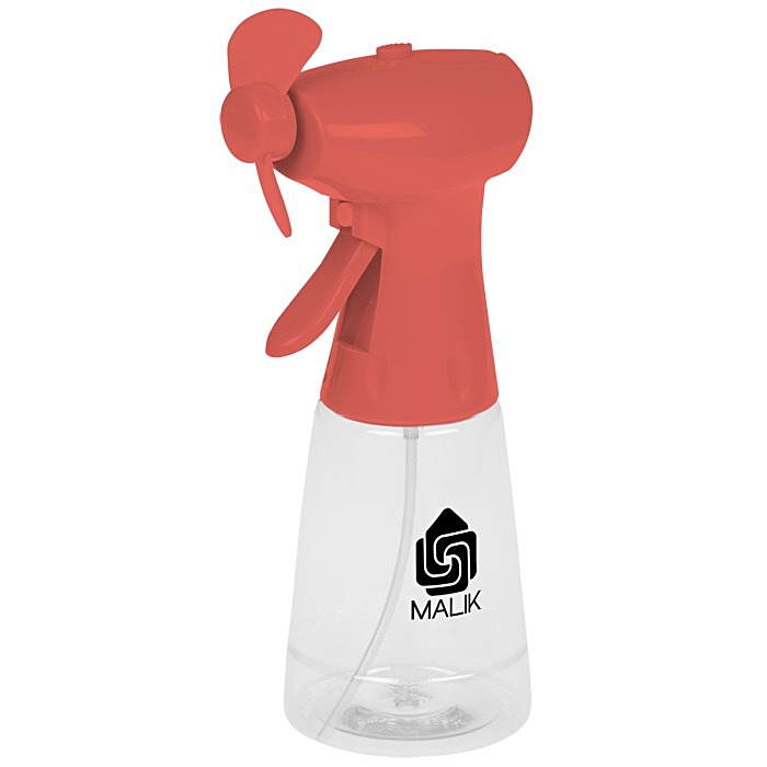 Custom Stay Cool Spray Bottle & Fan
