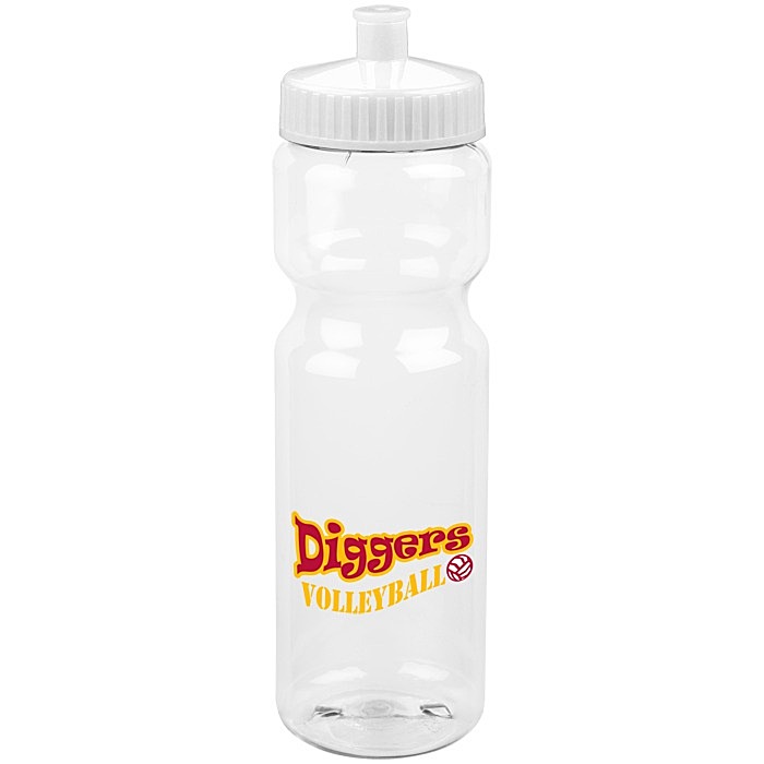 Custom Clear Impact Olympian Bottle - 28 oz - Full Colour
