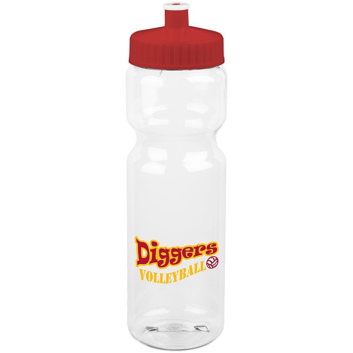 Custom Clear Impact Olympian Bottle - 28 oz - Full Colour