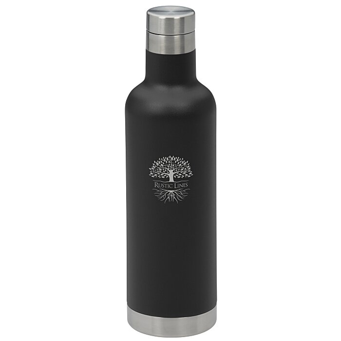 Custom Noir Vacuum Bottle - 25 oz - Laser Engraved