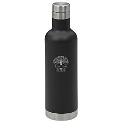Custom Noir Vacuum Bottle - 25 oz - Laser Engraved
