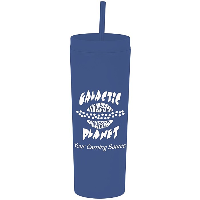 Custom Dash Soft-Touch Acrylic Tumbler with Straw - 17 oz