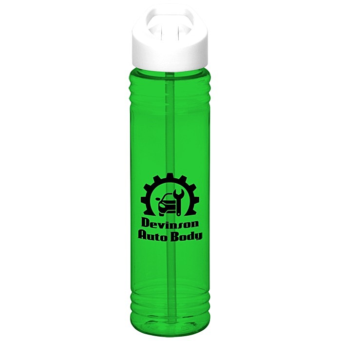 Custom Adventure Bottle with Flip Straw Lid - 32 oz