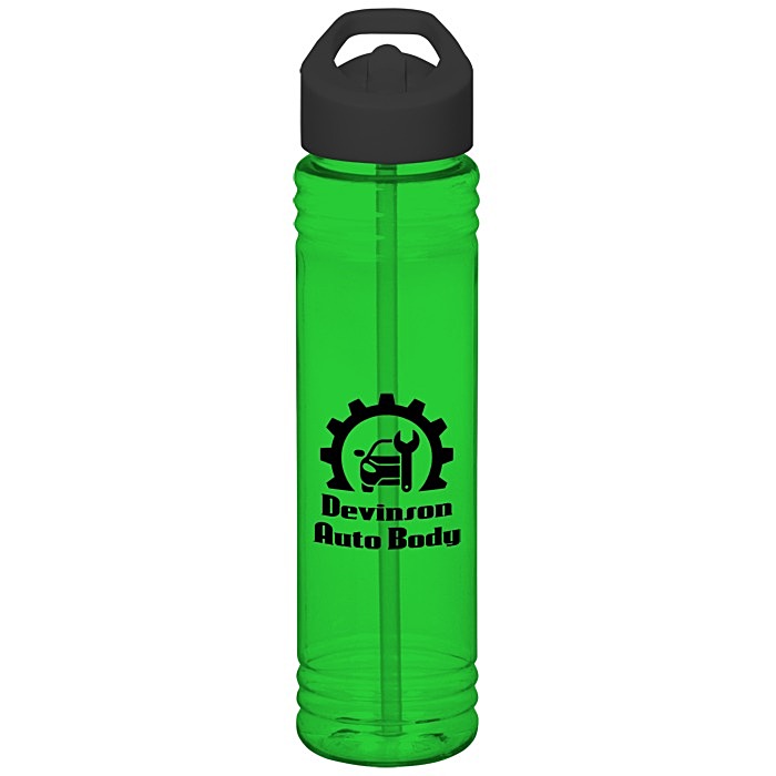 Custom Adventure Bottle with Flip Straw Lid - 32 oz