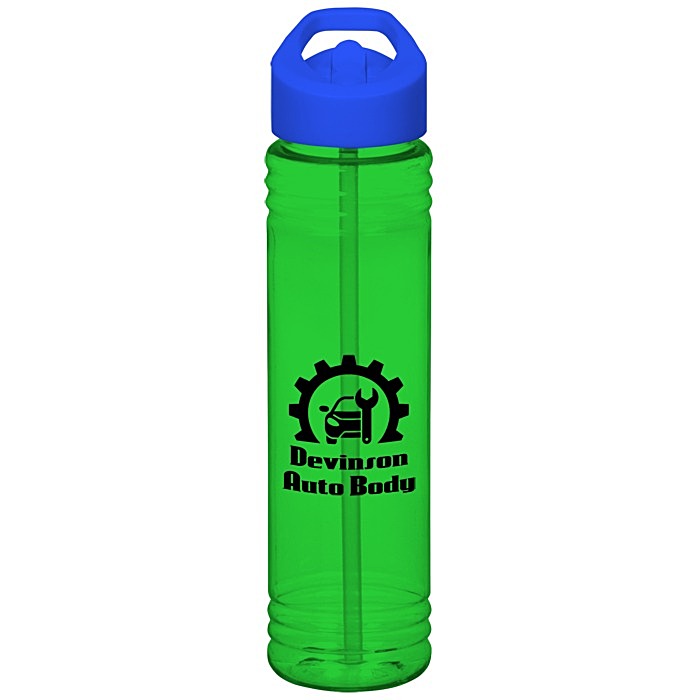 Custom Adventure Bottle with Flip Straw Lid - 32 oz