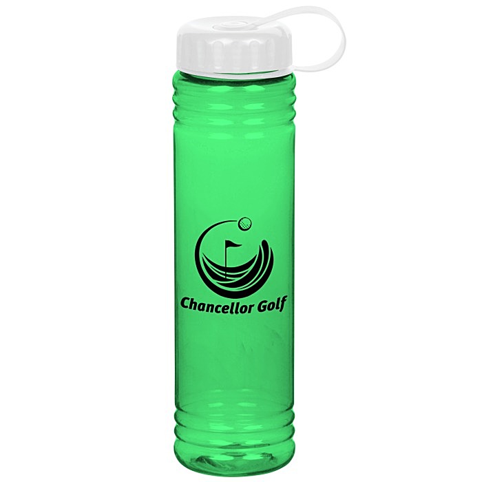 Custom Adventure Bottle with Tethered Lid - 32 oz.