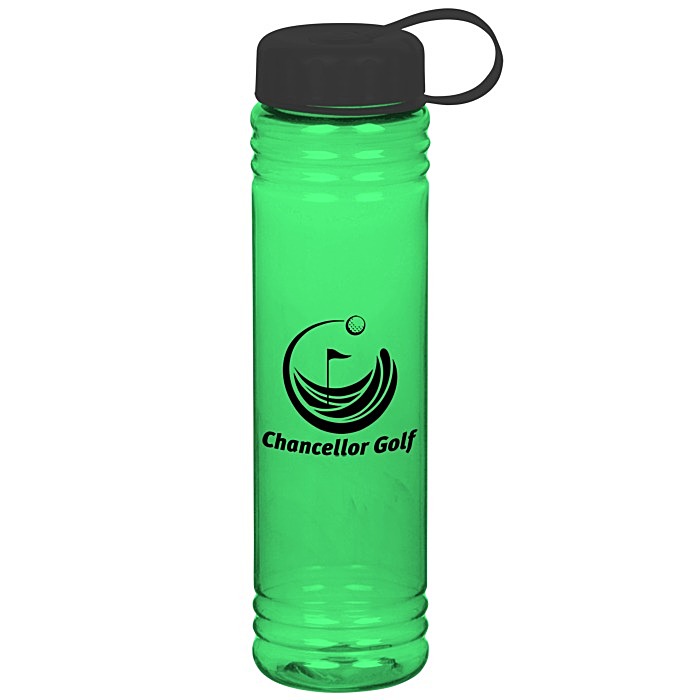 Custom Adventure Bottle with Tethered Lid - 32 oz.