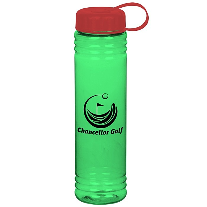 Custom Adventure Bottle with Tethered Lid - 32 oz.