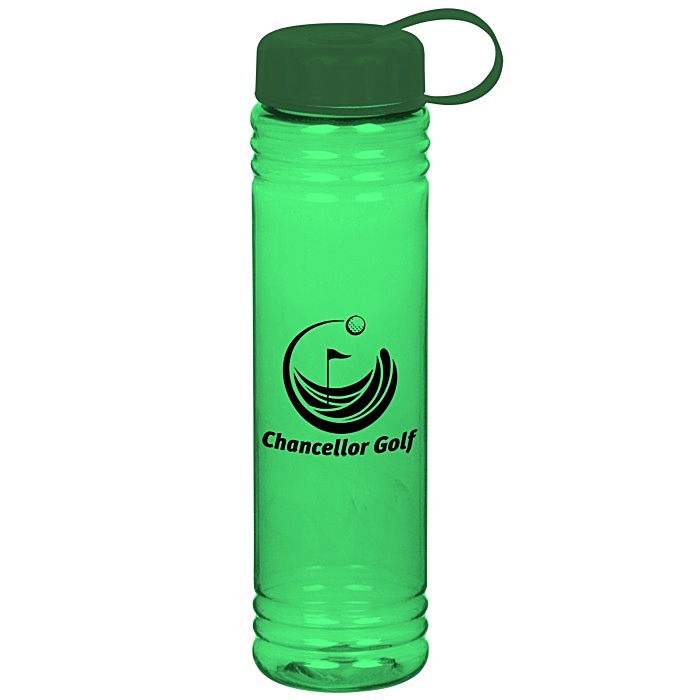 Custom Adventure Bottle with Tethered Lid - 32 oz.