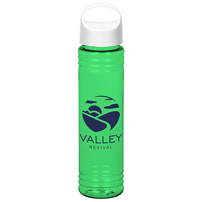 Custom Adventure Bottle with Oval Crest Lid - 32 oz