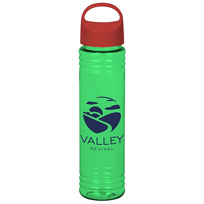 Custom Adventure Bottle with Oval Crest Lid - 32 oz