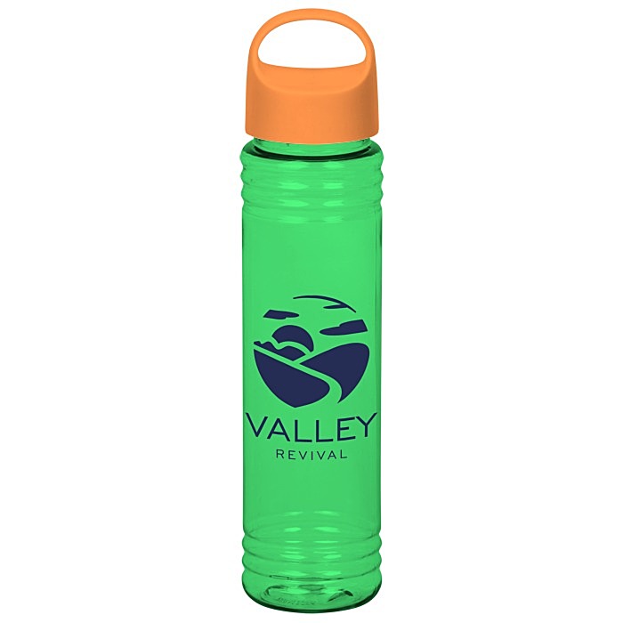 Custom Adventure Bottle with Oval Crest Lid - 32 oz