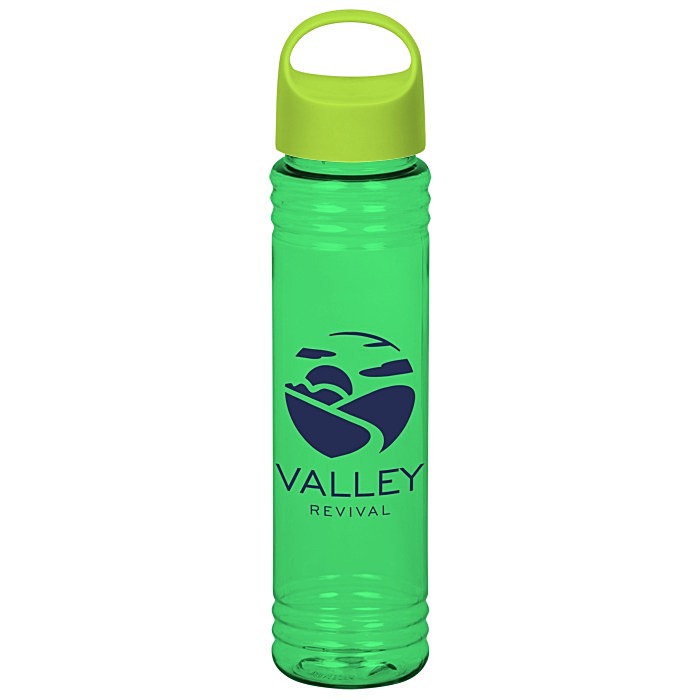Custom Adventure Bottle with Oval Crest Lid - 32 oz